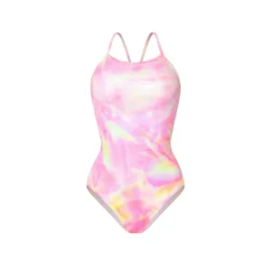 Barrel Women Reflection Holic V Back Swimsuit-PINK