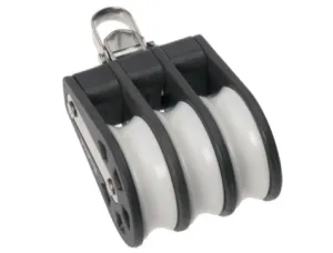 Barton Triple Plain Block Reverse Shackle Size 3 - 45mm Sheave